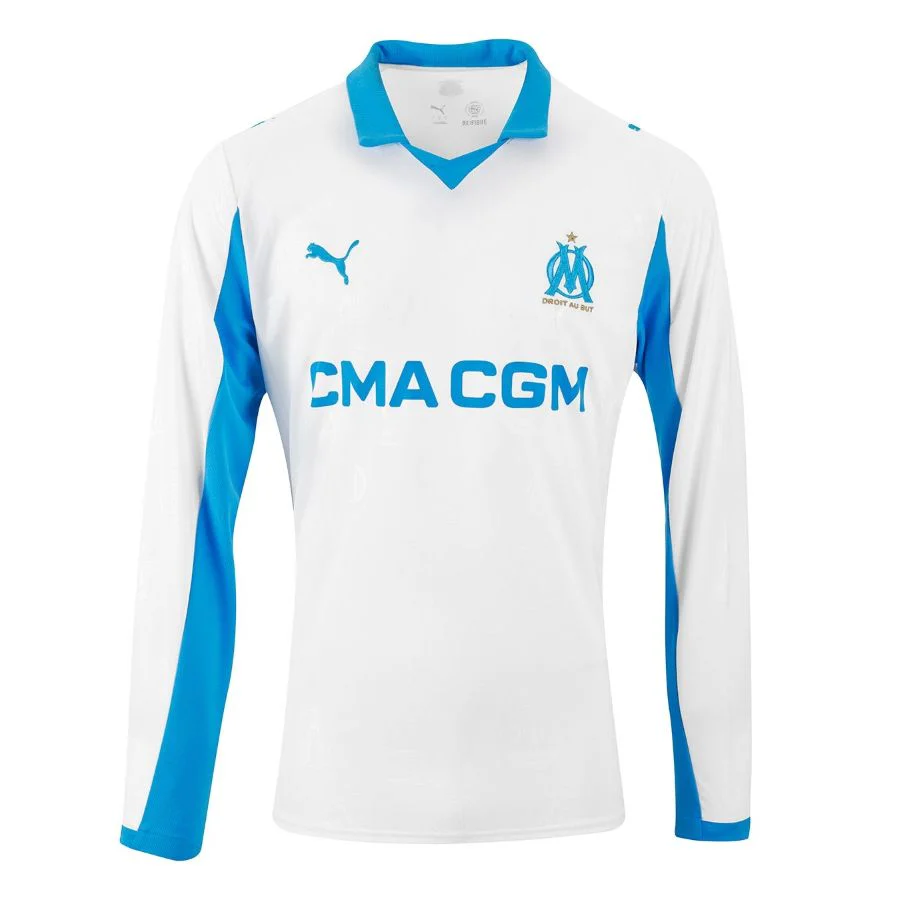 Marseille OM Long Sleeve Home Jersey Men 2025 2026