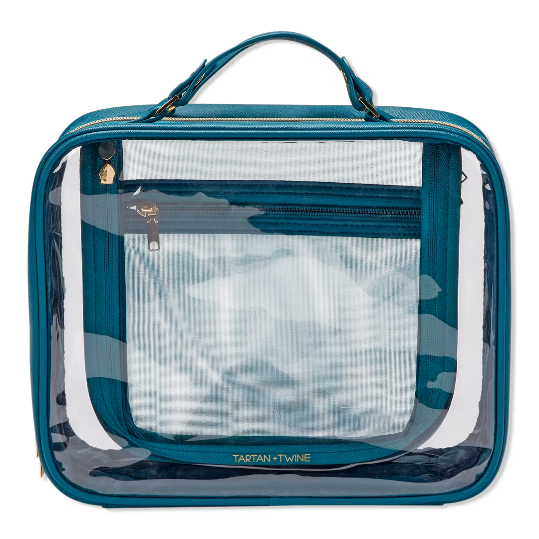Tartan + Twine  Transparent Teal Deluxe Weekender