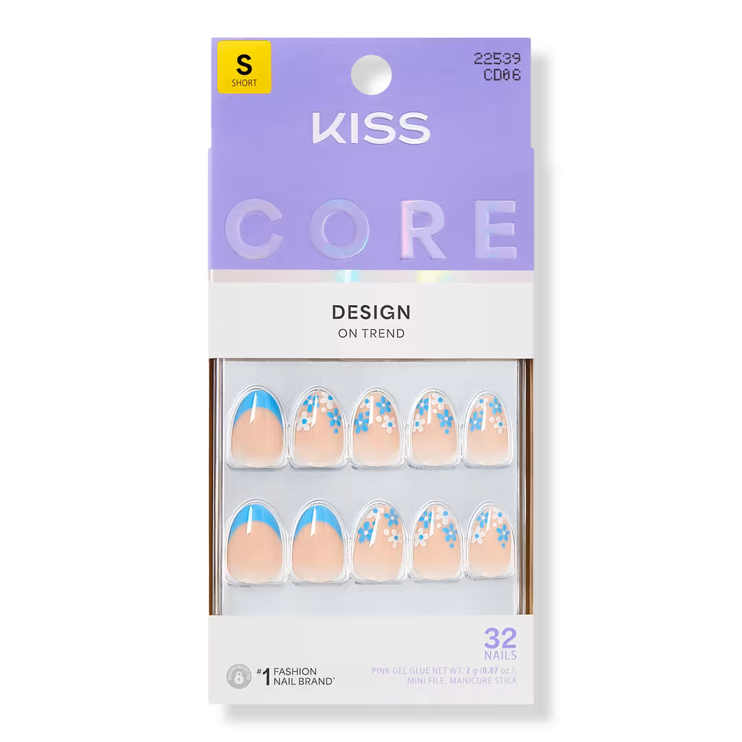Kiss  Core Design Short Almond Press On Nails, Tune