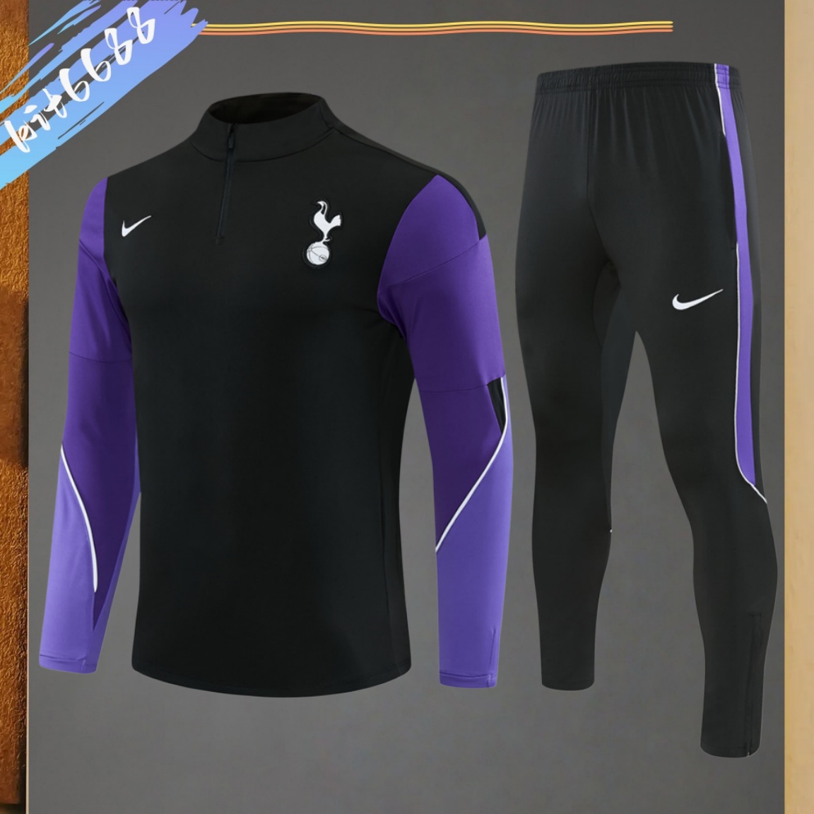 2026/2027 Tottenham Hotspur Half Pull Training Uniform (adult Kids Kit)