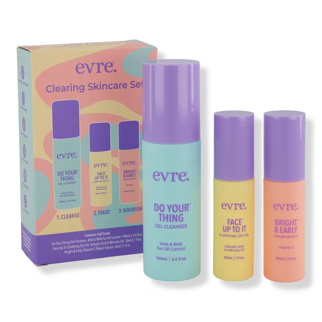 Evre Skincare  3 Step Clearing Skincare Set for Teens
