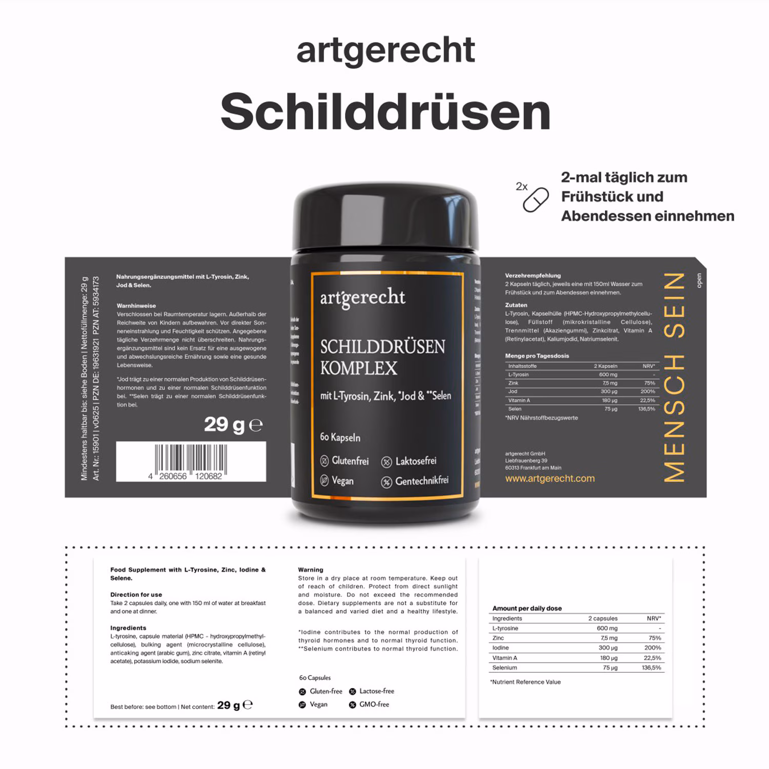 SCHILDDRÜSEN KOMPLEX - komplexe Nährstoffformel mit Jod, Selen & Tyrosin