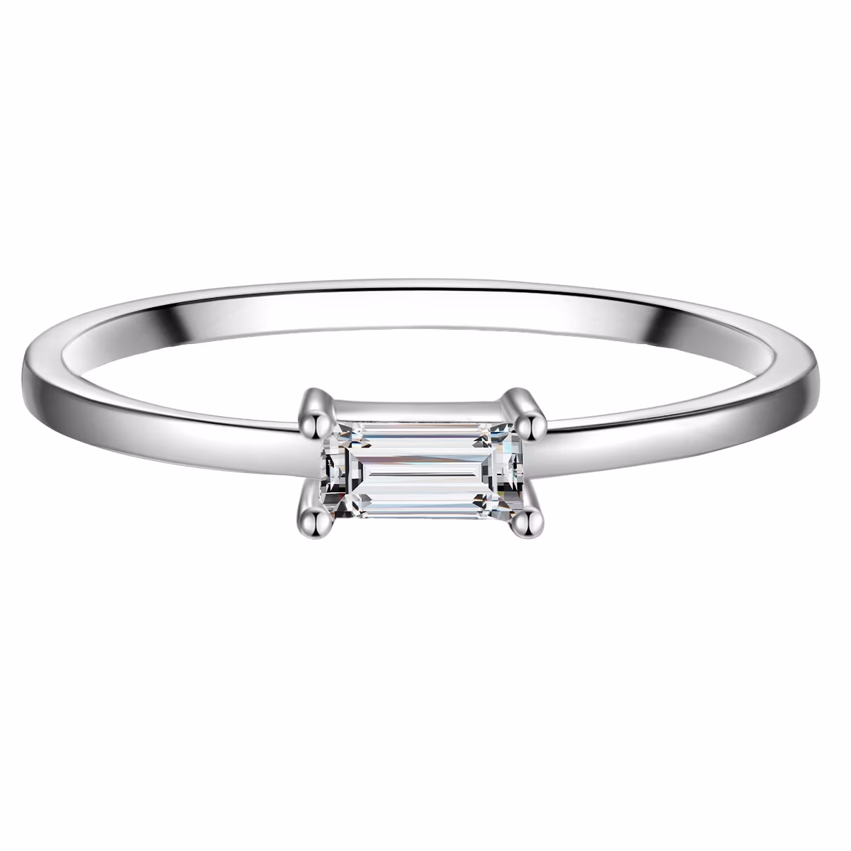 Ring Sterling Silber Zirkonia in Silber