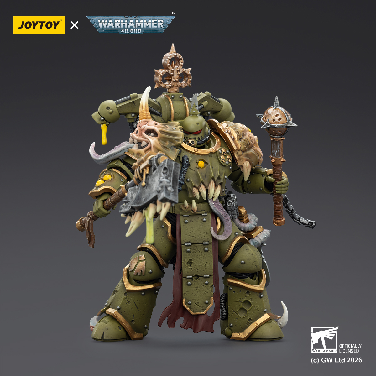 JOYTOY Warhammer 40k 1: 18 Death Guard Plague Marines - JOYTOY WORLD