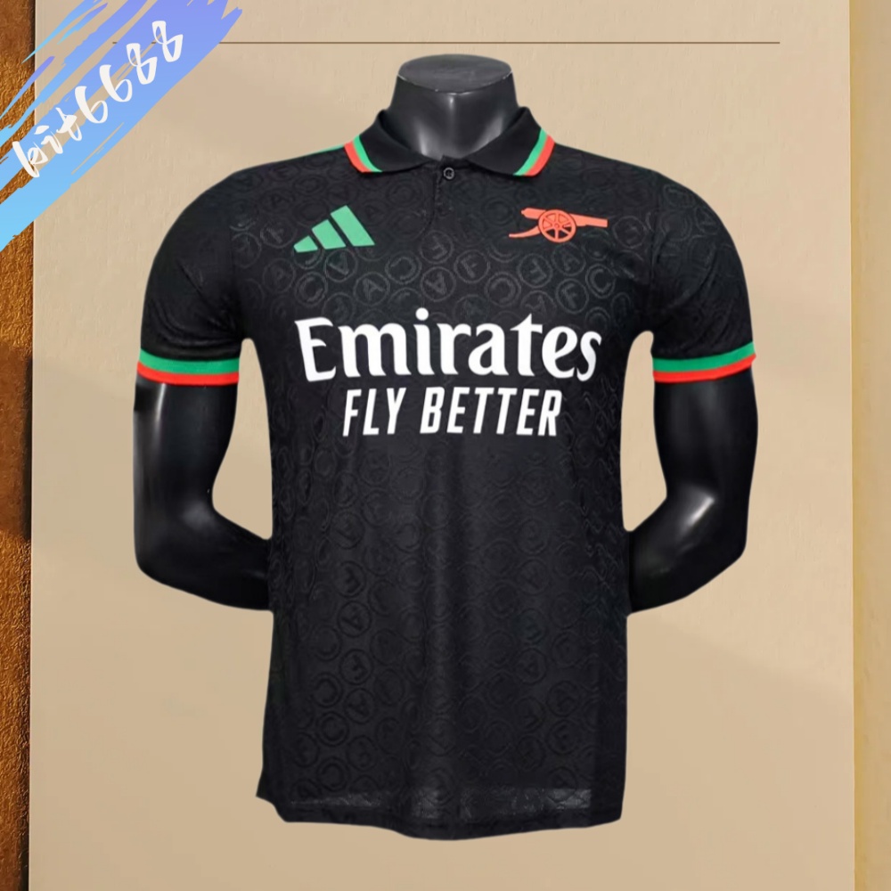 2025/2026 Arsenal Black Special Edition Football Shirt （Player）