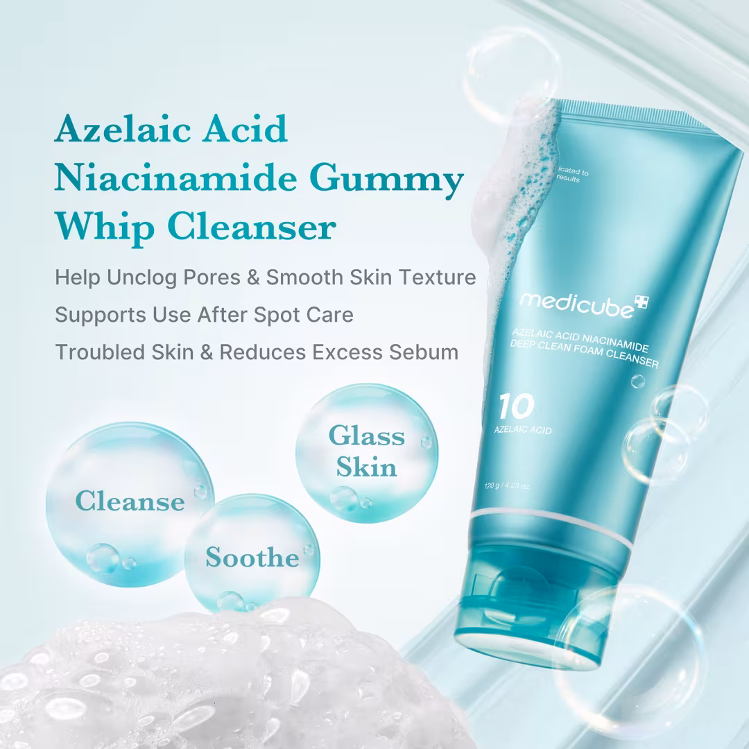 medicube  Azelaic Acid Niacinamide Deep Clean Whip Cleanser