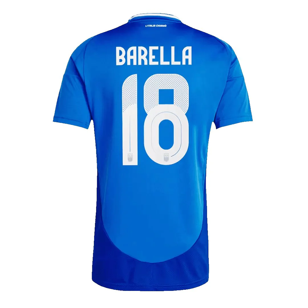 BARELLA #18 Italy Home Soccer Jersey Euro 2024