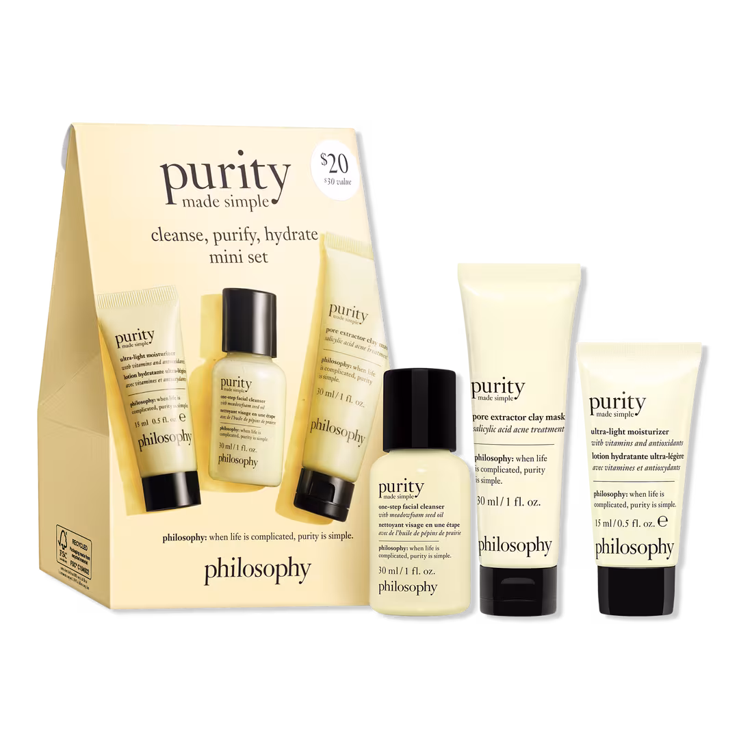 Philosophy  Purity Made Simple Cleanse, Purify, Hydrate Mini Set