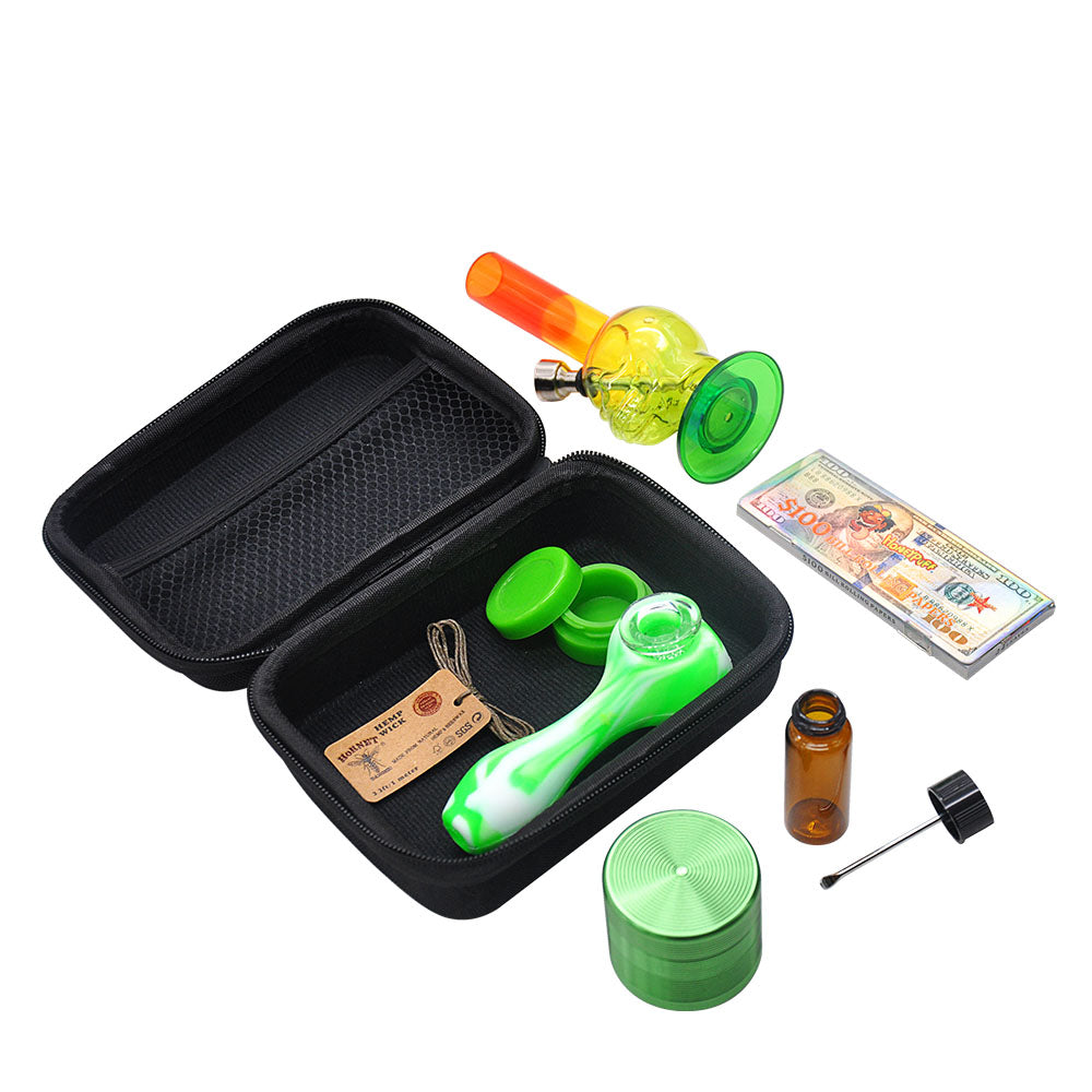 Mini Bong w/Silicone Pipe Portable Kit