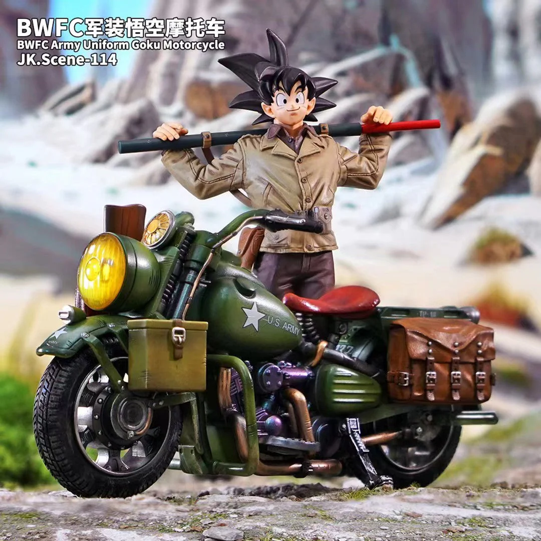 Jacksdo Studio - BWFC Army Uniform Goku Motorcycle JK.Scene-114 | 军装摩托车 JK.Scene-114