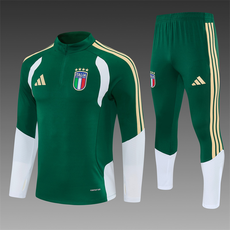 Adult/Kids 2026/2027 Italy Half-Pull Training Football Shirt