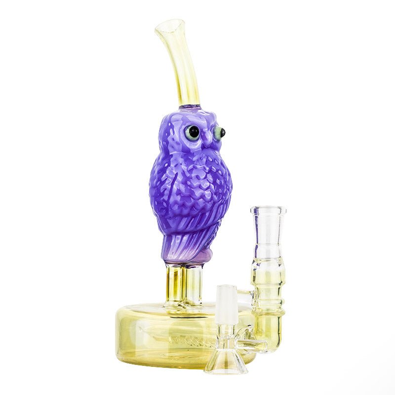 8 Owl Theme Glass Bong