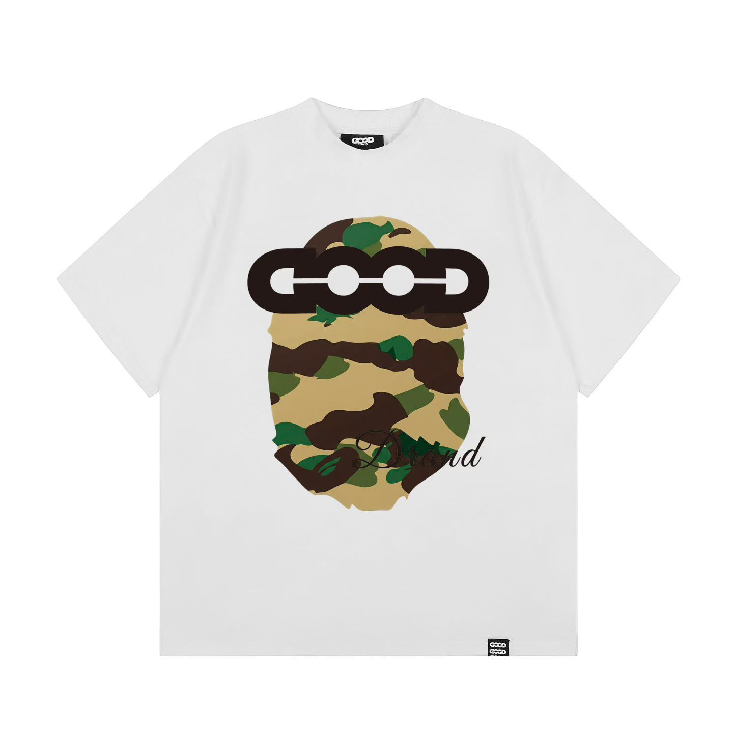 Green Ape-man Camouflage Series Printed Short-sleeved Summer New Style Unisex T-shirt