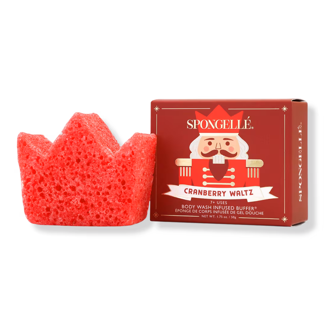 SPONGELLE  Cranberry Waltz Body Wash Infused Buffer