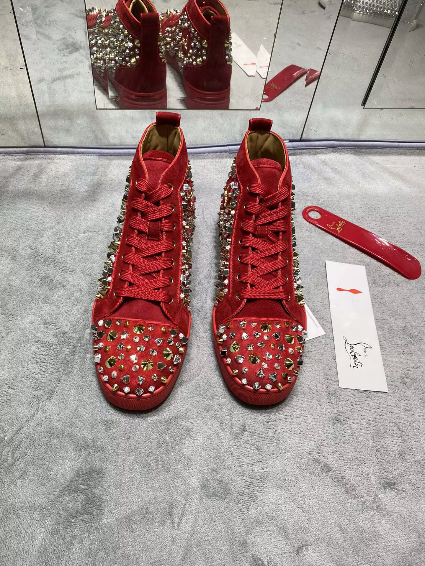 Christian Louboutin Red bottom High-Top - CCSHOES