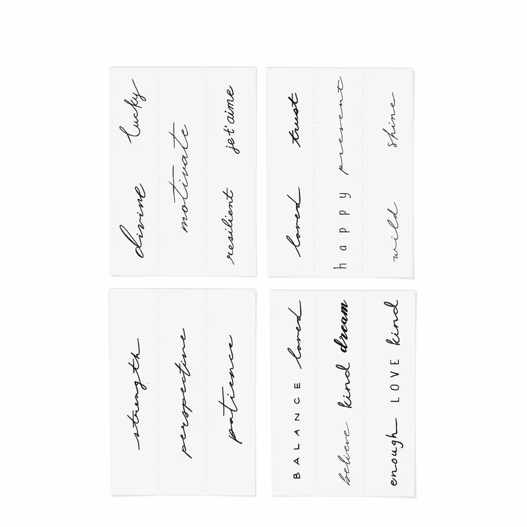 Inked by Dani  Statement Temporary Tattoo Pack