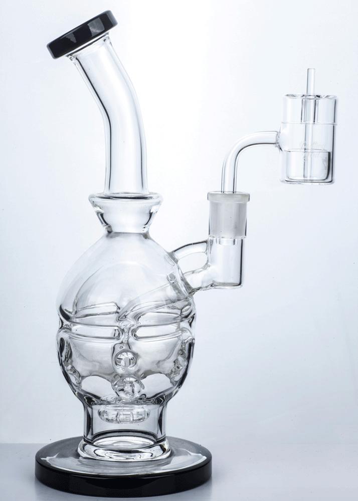 Puffing Birdâ„?Flat Top Quartz Banger With Straight Handle Quartz Carb Cap Set