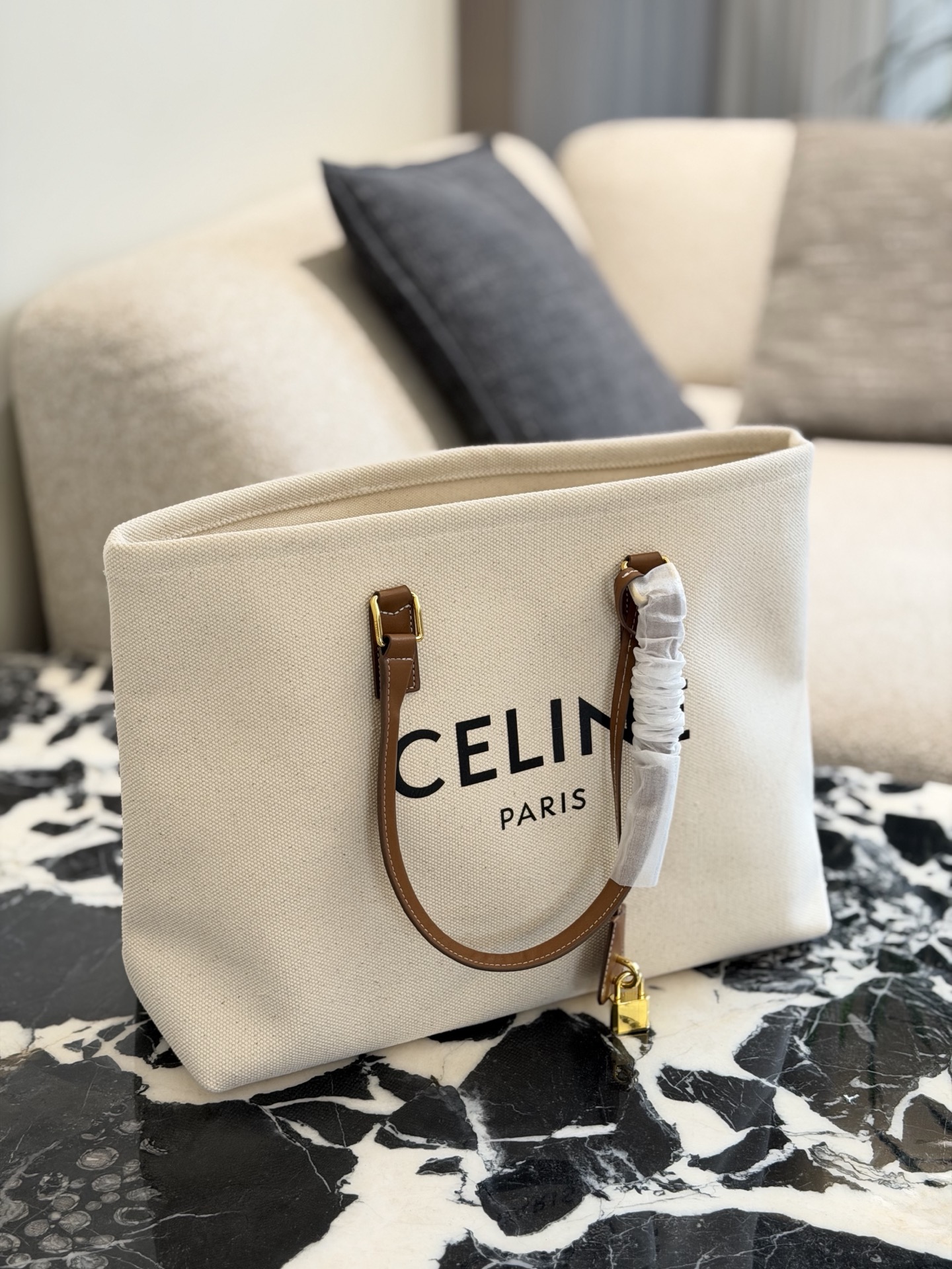 Celine Horizontal Cabas Tote Bag