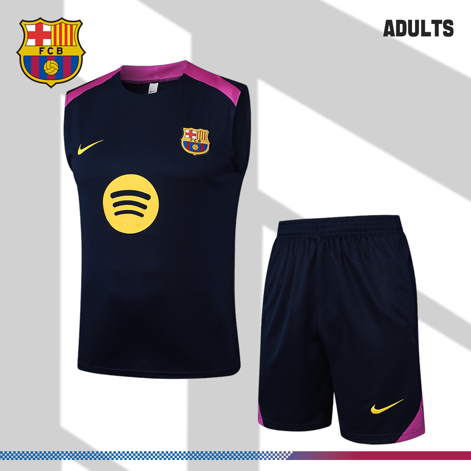 2024/2025 Barcelona training uniform in cyan vest (adult kit)
