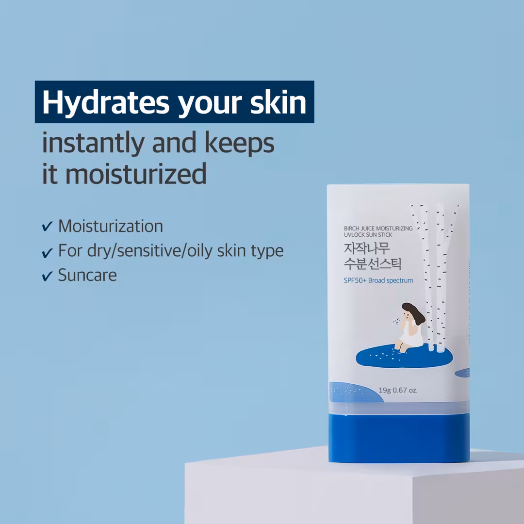 ROUND LAB  Birch Juice Moisturizing UVLOCK Sun Stick SPF 50