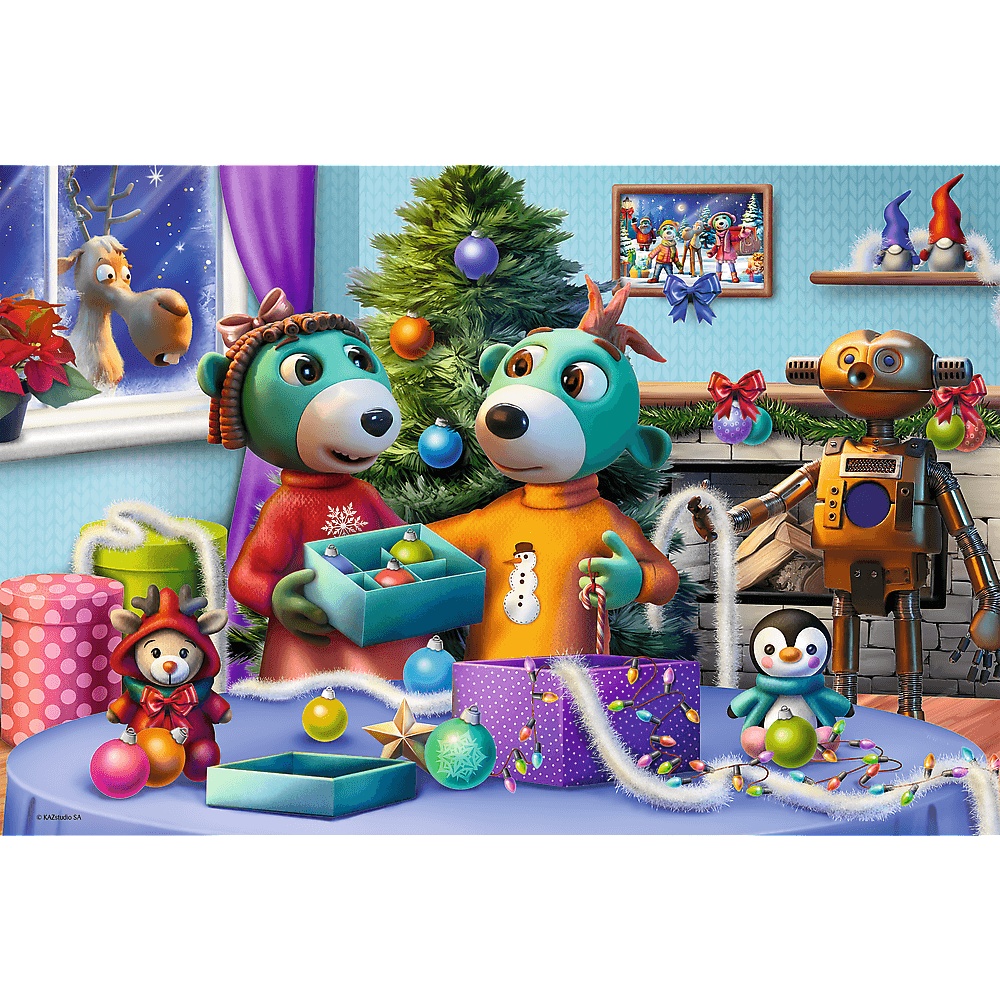 Puzzle Trefliki Ratują Święta 100 El. Święta Rodziny Treflików