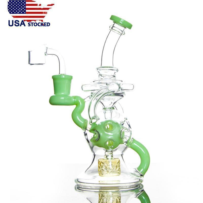 8 Inch 3 Fumed Dab Rig SOL EXO FTK F14.5mm