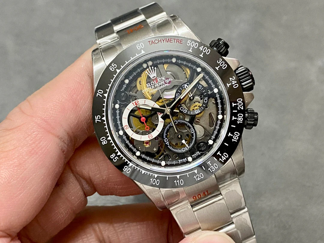 Rolex Watch Daytona 40mm Silver Black