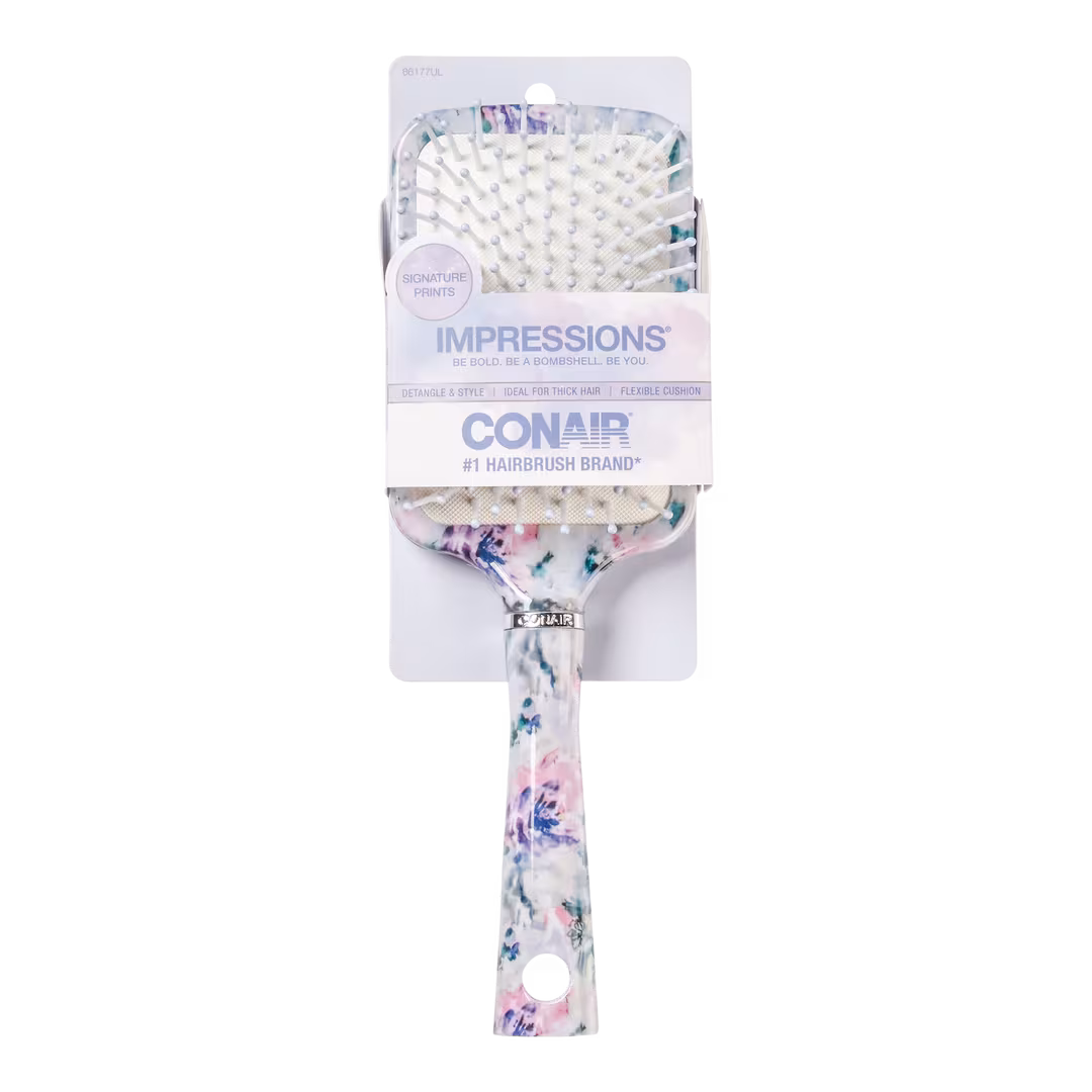 Conair  Impressions Floral Paddle Brush