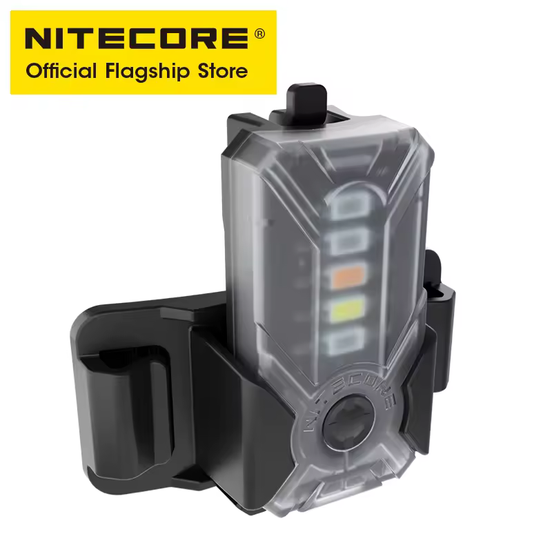 NITECORE NU07 LE Multi-light Source Signal Lamp MINI LED Light for Helmet Backbag USB-C Charge Rechargeable Warning Headlamp