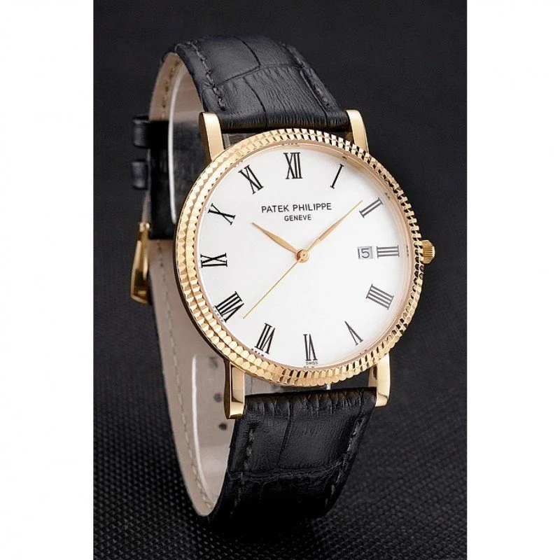 Patek Philippe Calatrava Dial White 40 mm, Yellow Gold Plated