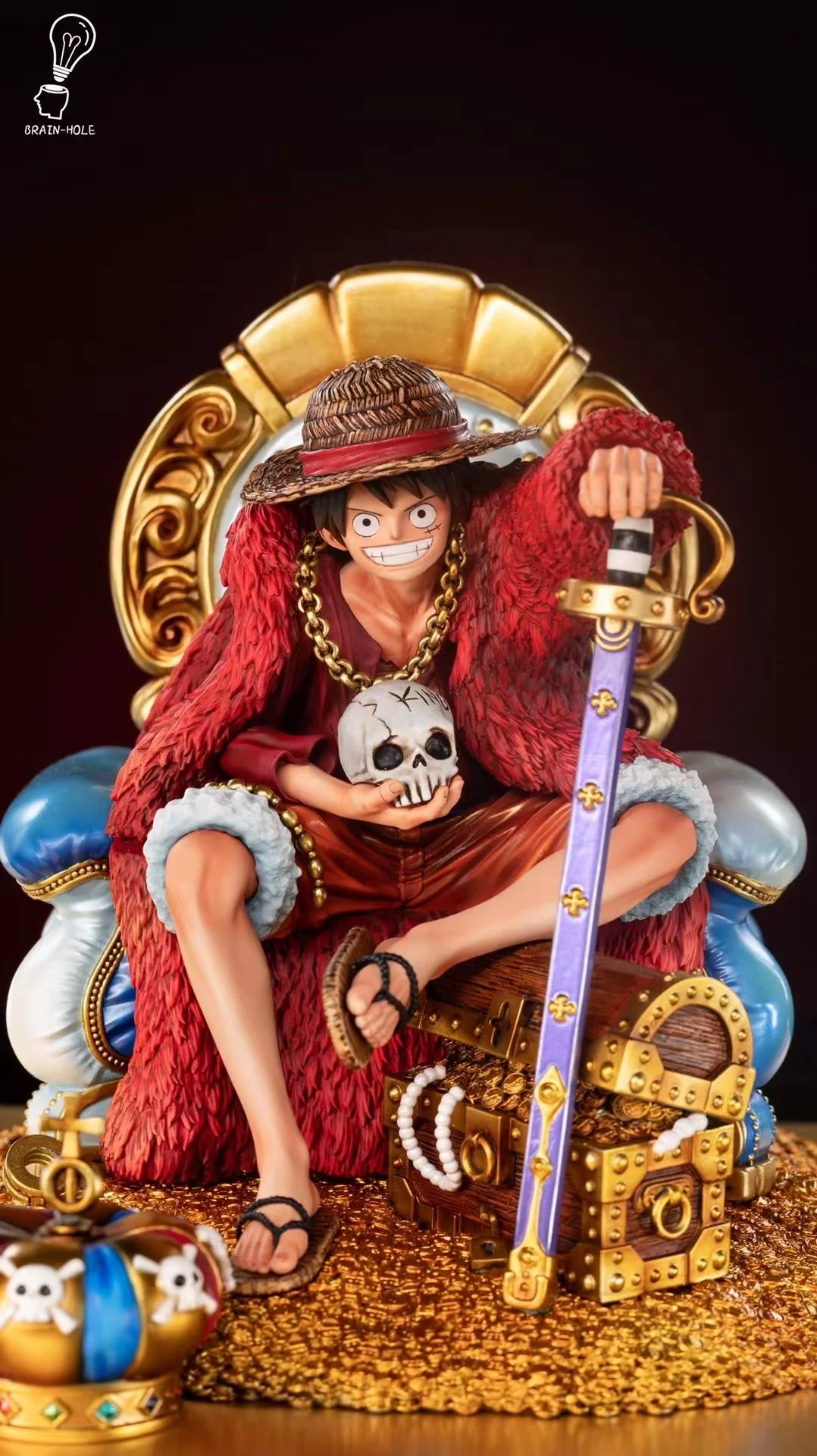 Brain Hole Studio - Luffy on Throne | 王座路飞