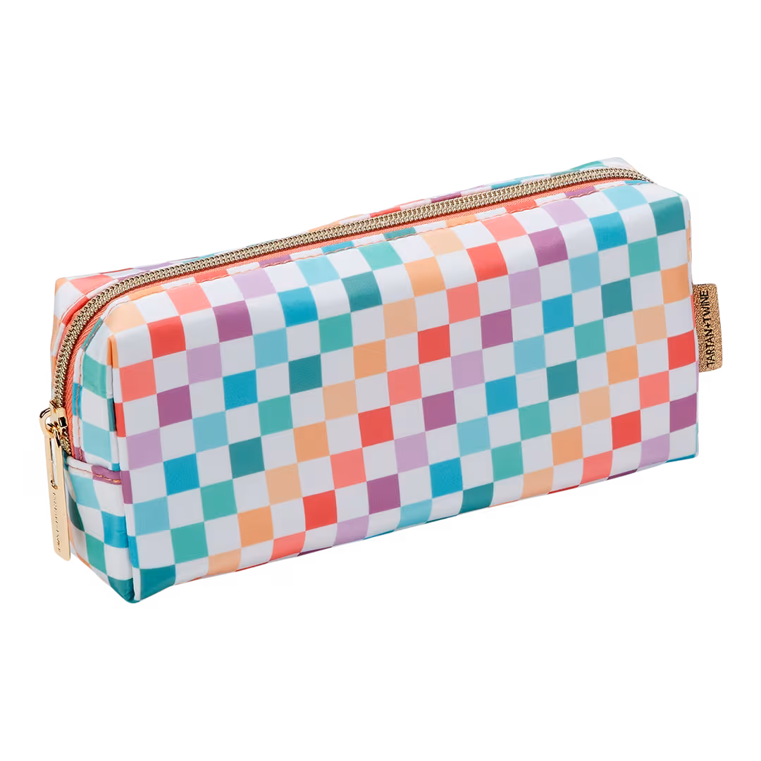 Tartan + Twine  Checkered Pencil Case