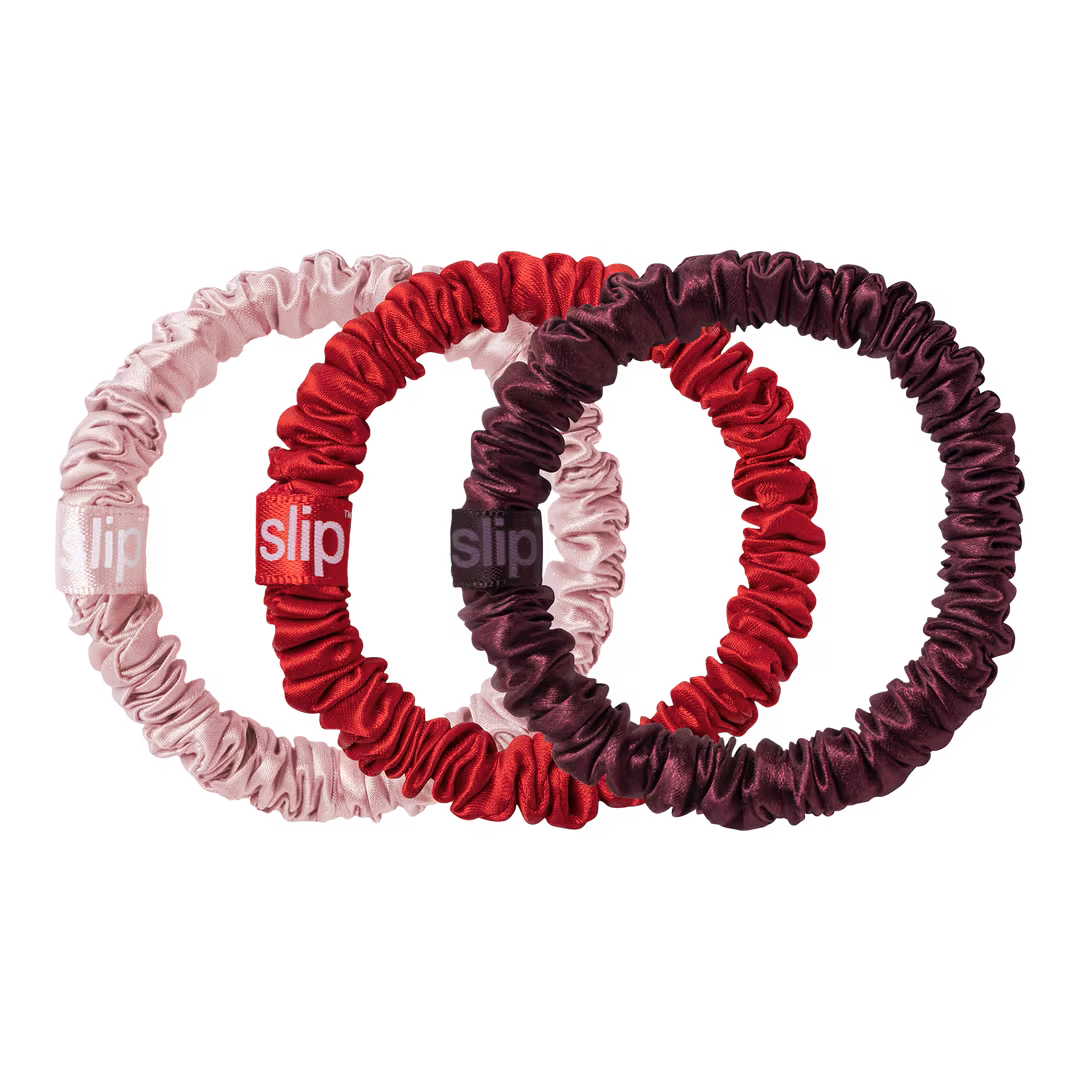 Slip  Pure Silk Skinny Scrunchie Trio Tin Ornament