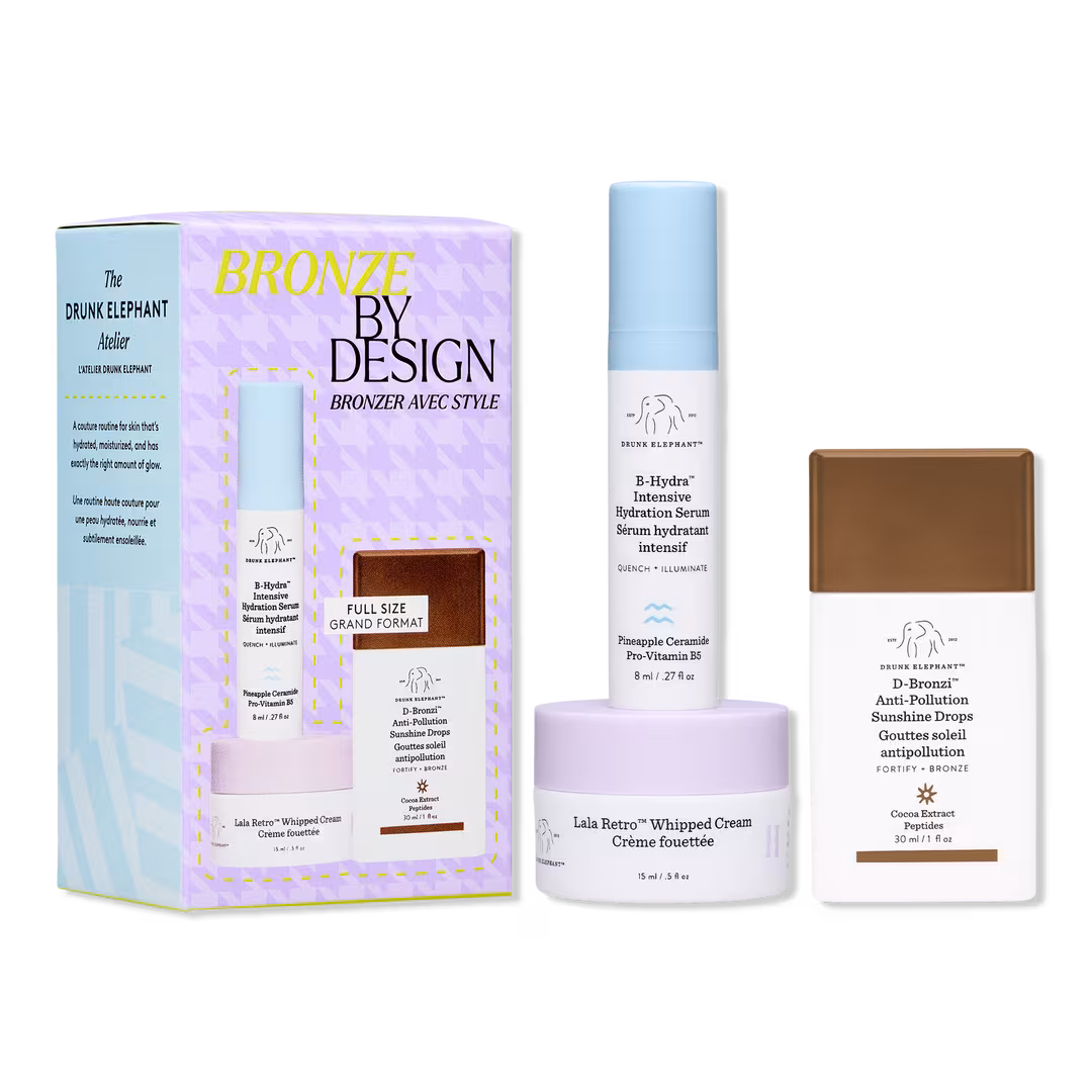 Drunk Elephant  Bronze by Design: Hydrate, Nourish, and Glow Gift Set