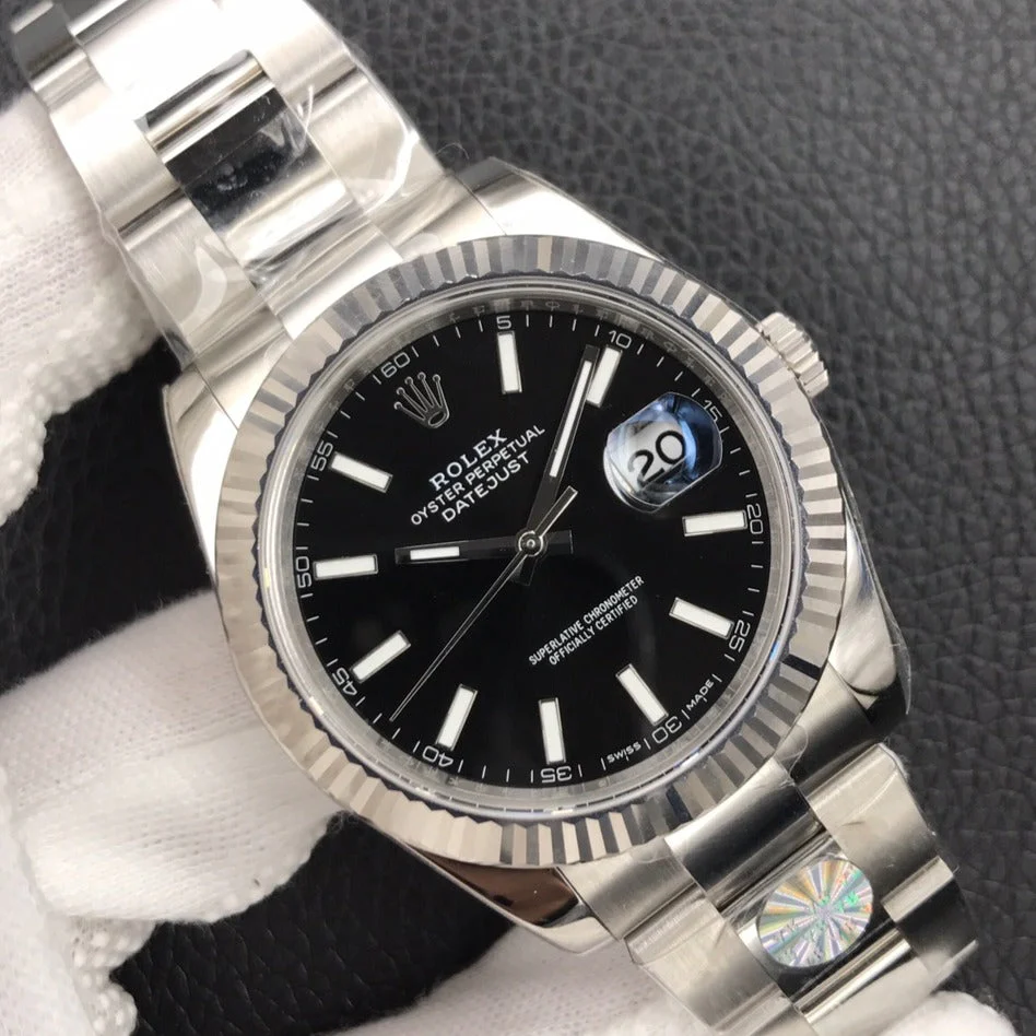 Rolex Watch DATEJUST 41MM STAINLESS STEEL BLACK DIAL
