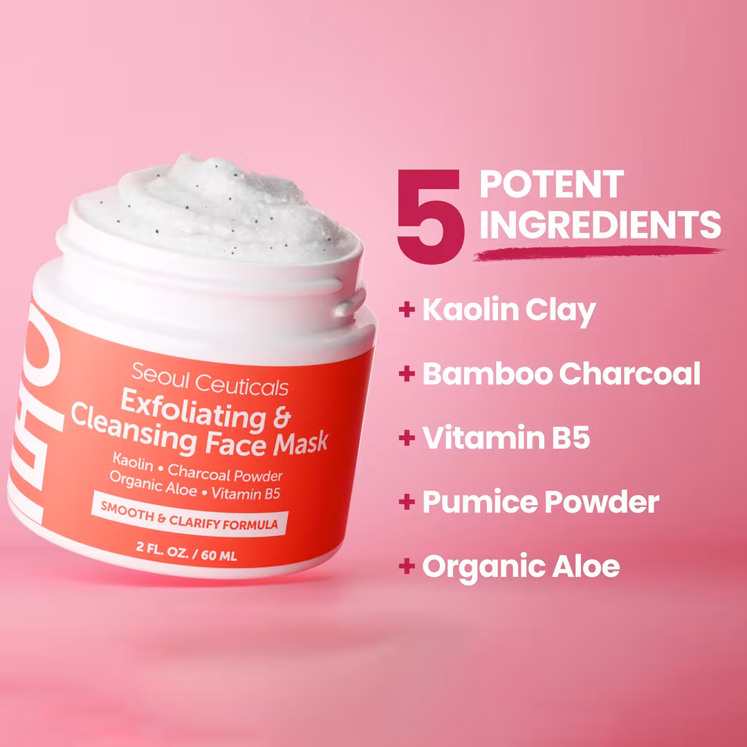 Seoul Ceuticals  Korean Skin Care Exfoliating & Cleansing Face Mask