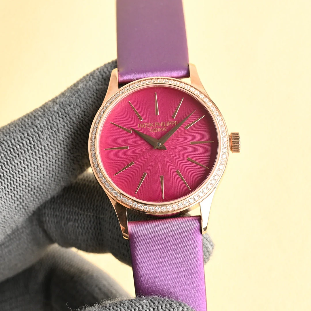 PATEK Calatrava 33mm Pink Gold Pink Dial