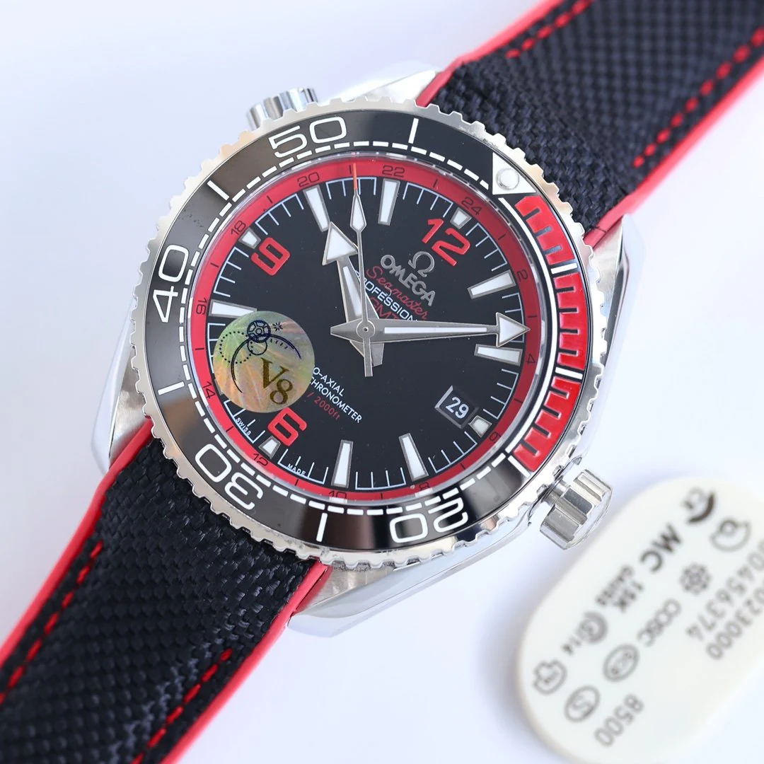 Omega Watch SEAMASTER PLANET OCEAN 600 STEEL CASE BLACK RED BEZEL