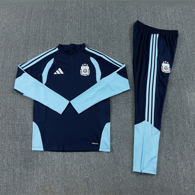 Adult/Kids 2026/2027 Argentina Half-Pull Training Football Shirt