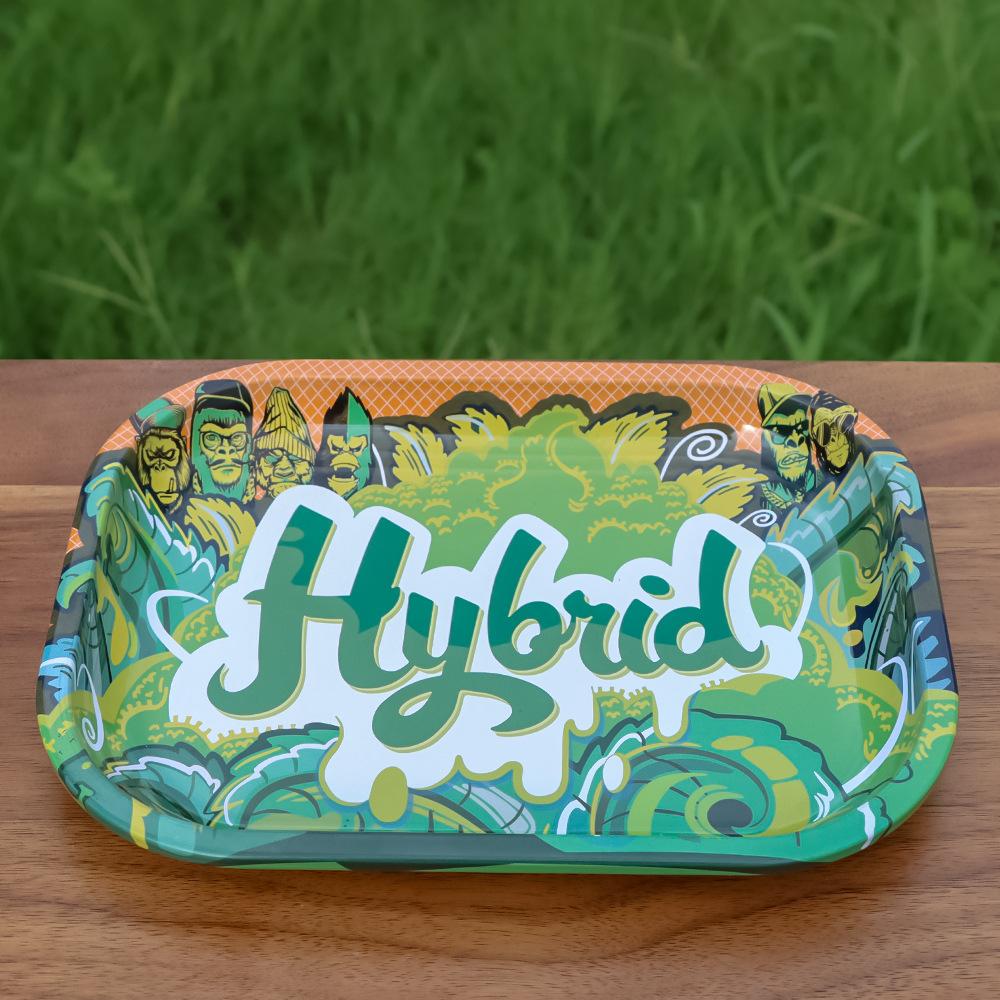 Popular Pattern Tinplate Metal Cigarette Rolling Tray