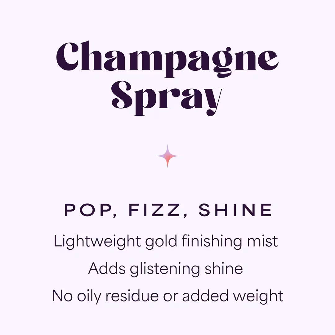 HALLY  Champagne Spray Shimmering Finishing Mist
