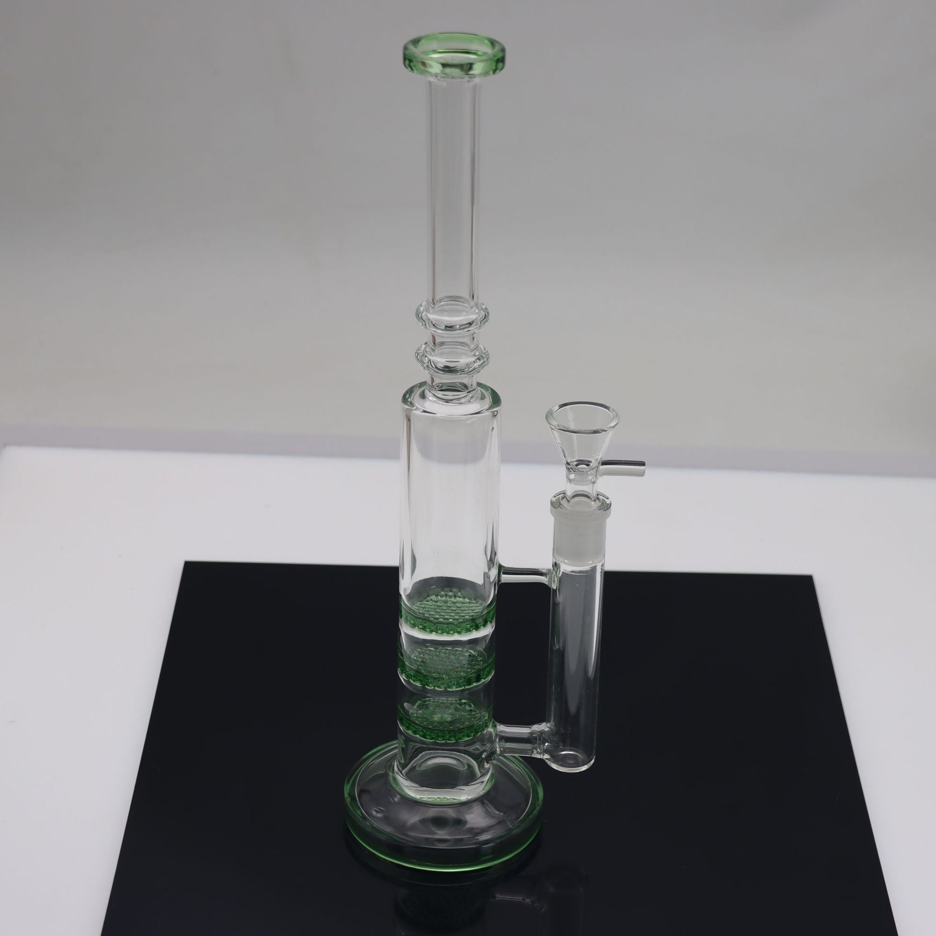 6 Mini Triple Honeycomb Perc Glass Bong