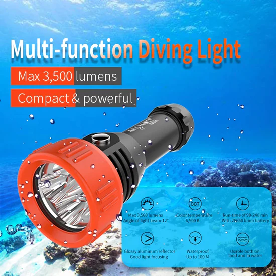 ARCHON S30 II 6500K Diving Flashlight
