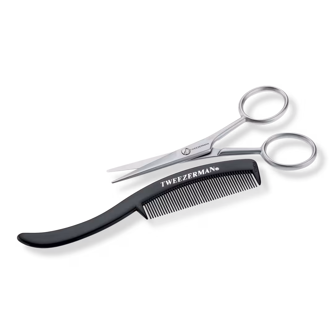 Tweezerman  Men's Moustache Scissors with Comb