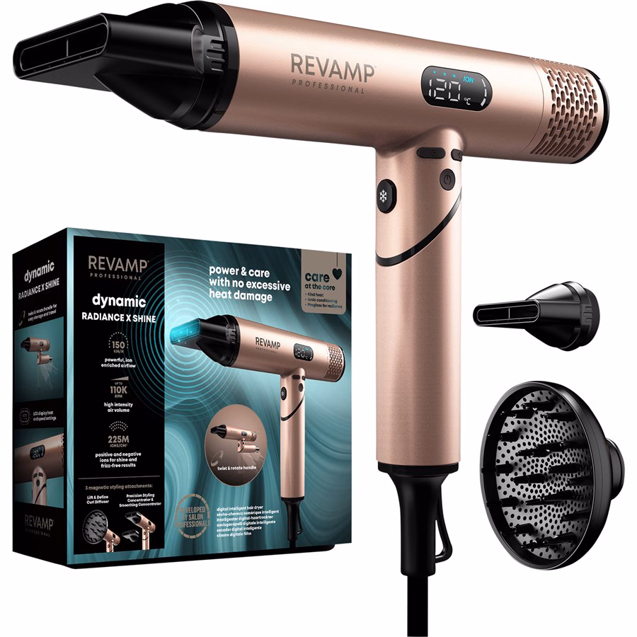 Digitaler und intelligenter Ionen-Haartrockner Dynamic Radiance X Shine