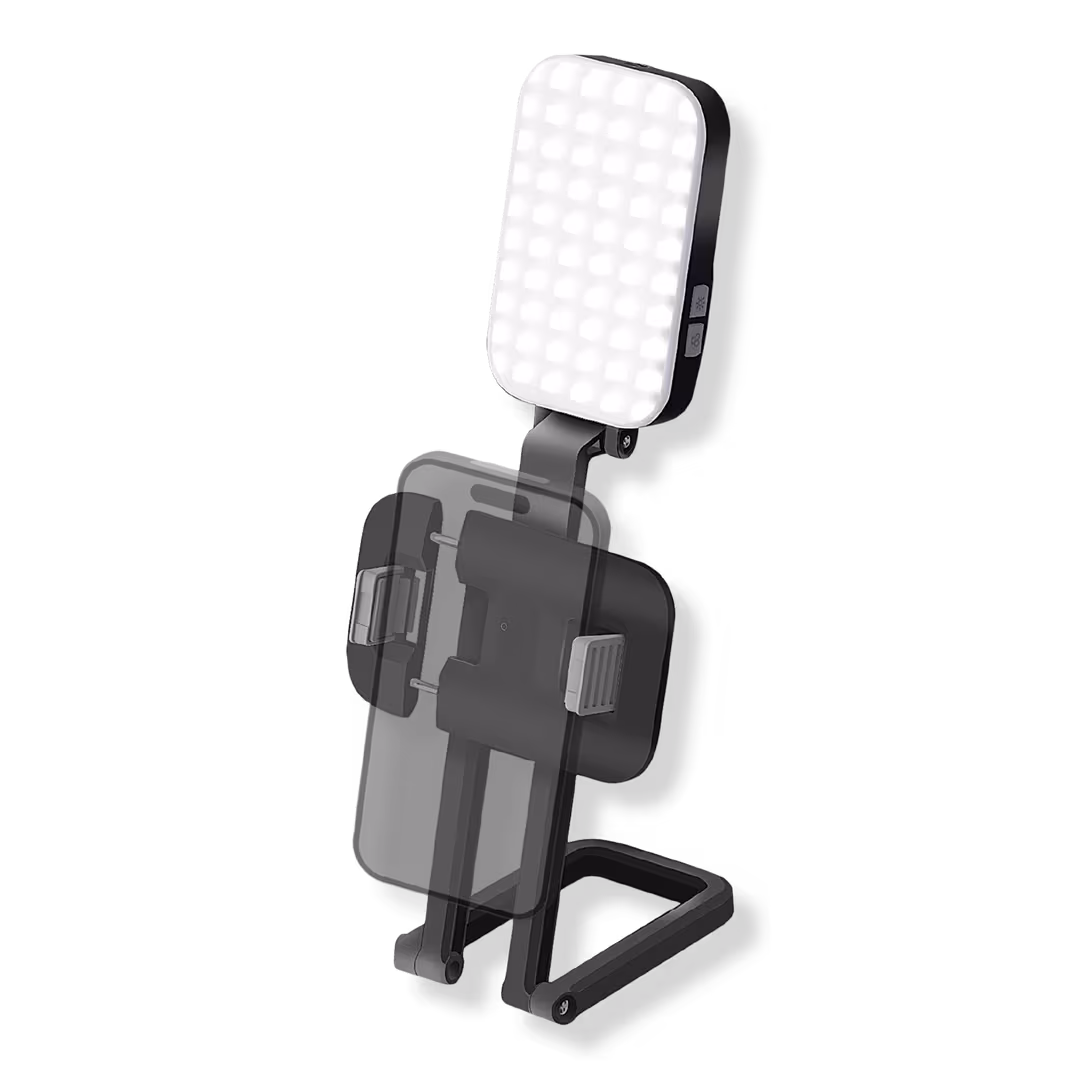 Beauty by Bower  GLAMFOLD Foldable Makeup Selfie Light with Phone Holder