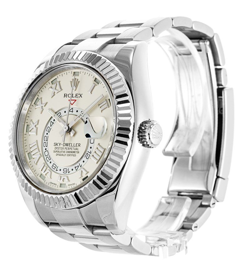 Replica Rolex Sky-Dweller 42mm Silver Dial 326939