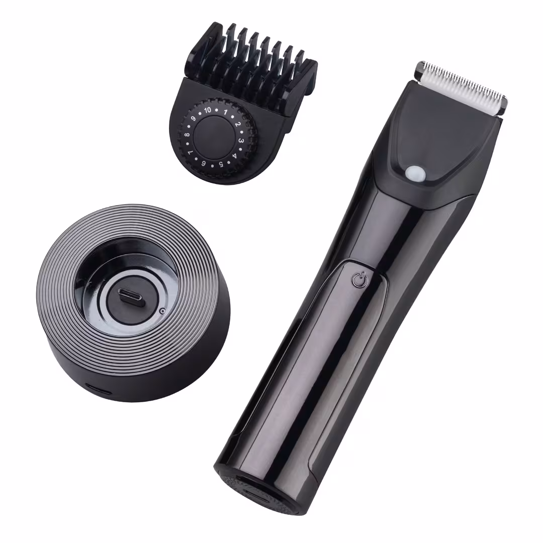 Barbasol Shaving  Rechargeable LCD Beard Trimmer with Ceramic Blade and LED Light