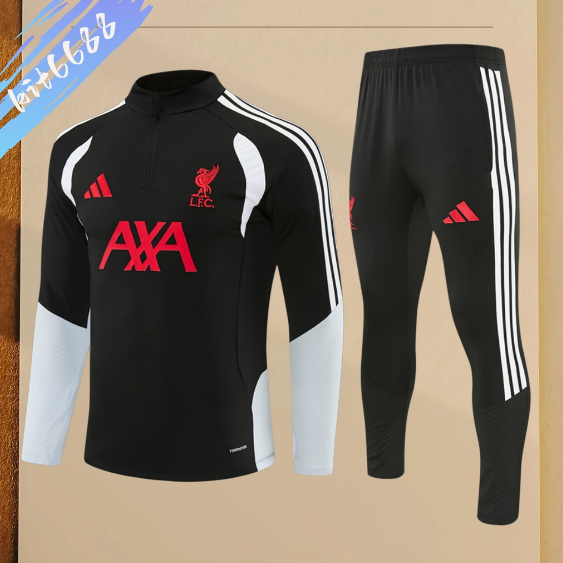26/27 Liverpool Half Zip Training Kit (Adult Kids Kit)