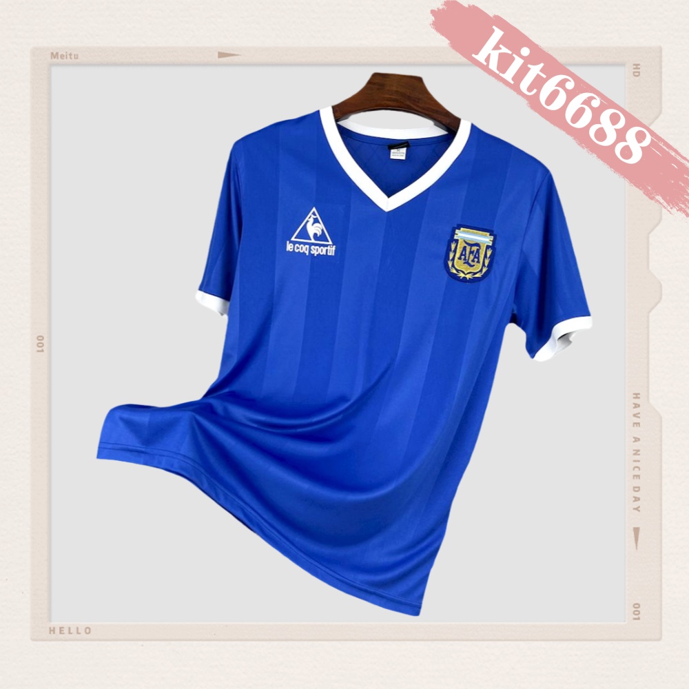 1986 Argentina Away Retro Football Shirt